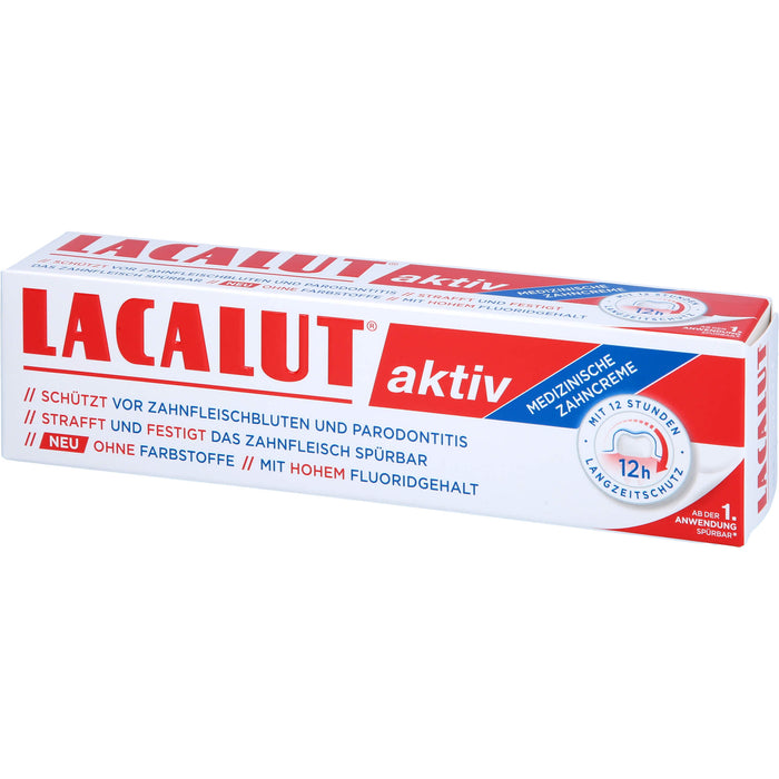 LACALUT aktiv Zahncreme, 100 ml Toothpaste