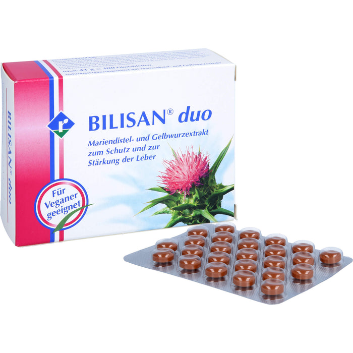 BILISAN duo Mariendistel- und Gelbwurzextrakt Tabletten, 100 pc Tablettes