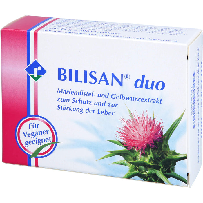 BILISAN duo Mariendistel- und Gelbwurzextrakt Tabletten, 100 pc Tablettes