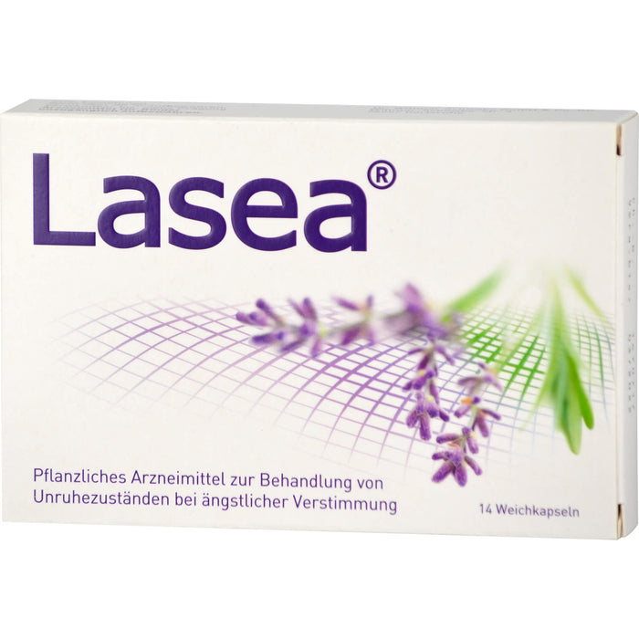 Lasea Weichkapseln gegen Unruhezustände bei ängstlicher Verstimmung, 14 pc Capsules