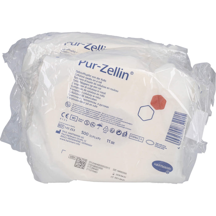 Pur Zellin 4x5cm Rolle zu 500St., 2X500 St TUP