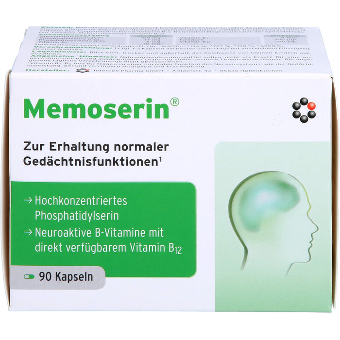 Memoserin Kapseln zur Erhaltung normaler Gedächtnisfunktionen, 90 pc Capsules