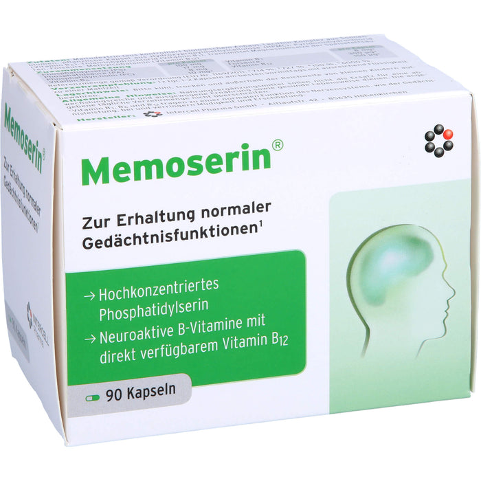 Memoserin Kapseln zur Erhaltung normaler Gedächtnisfunktionen, 90 pc Capsules