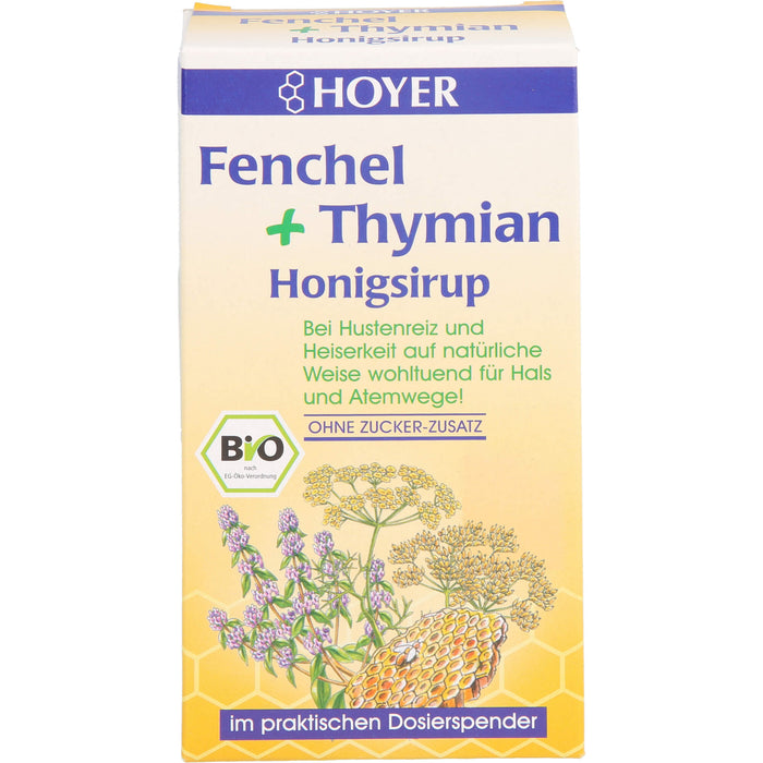 HOYER Fenchel+Thymian Honigsirup, 250 g Solution