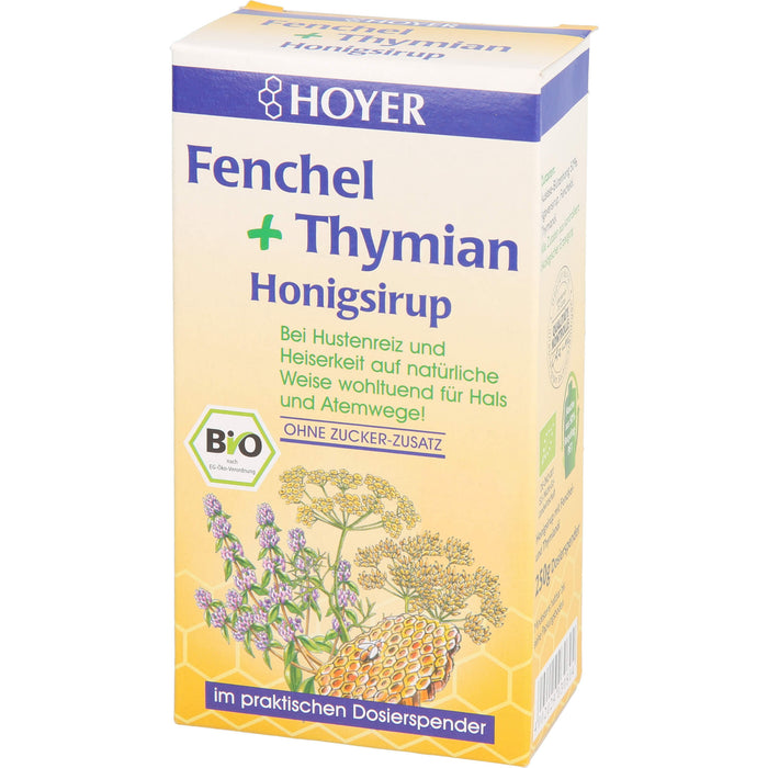 HOYER Fenchel+Thymian Honigsirup, 250 g Lösung