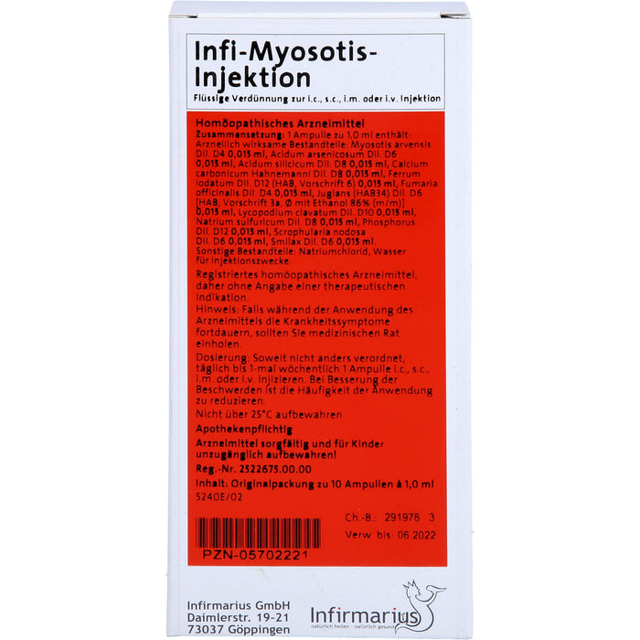 Infi Myosotis Injektion, 10X1 ml AMP