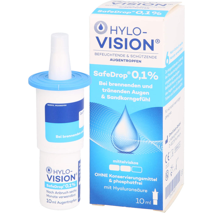 Hylo-Vision SafeDrop 0,1 % Lösung Fläschchen, 10 ml Lösung