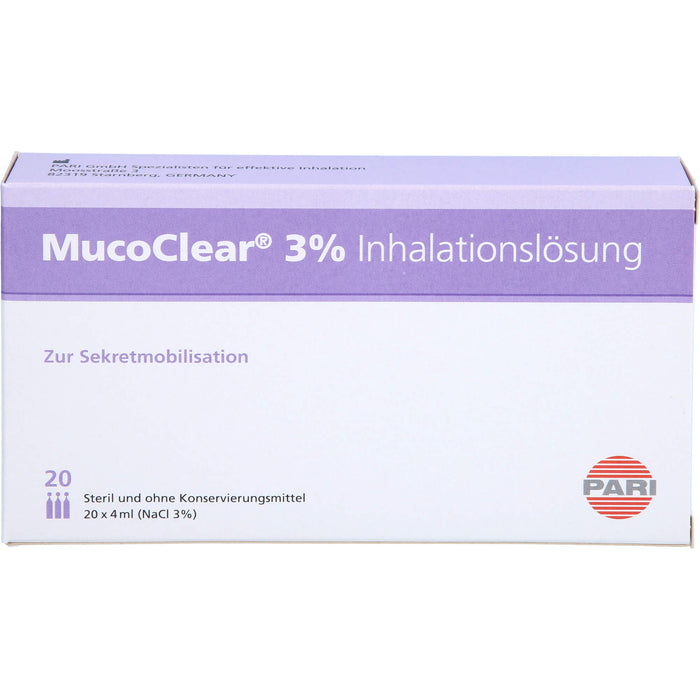 Mucoclear 3 % Inhalationslösung, 20 pc Ampoules