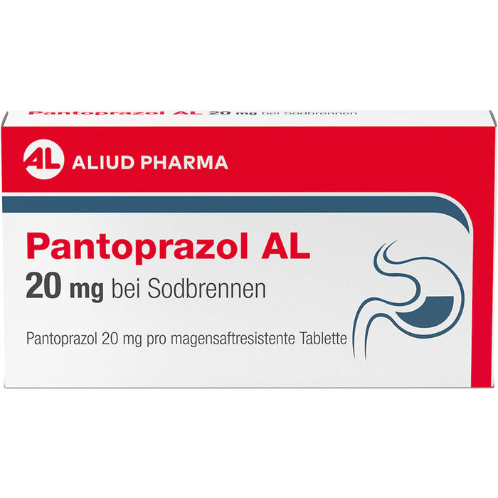 Pantoprazol AL 20 mg Tabletten bei Sodbrennen, 14 St. Tabletten