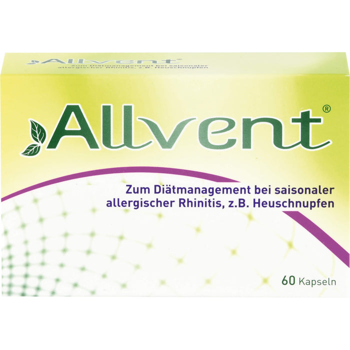 Allvent bei saisonaler allergischer Rhinitis Kapseln, 60 pcs. Capsules