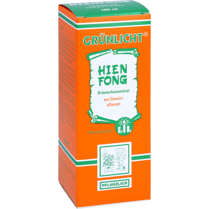 GRÜNLICHT Hienfong Kräuterkonzentrat Tropfen, 100 ml Lösung