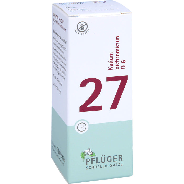 PFLÜGER Biochemie 27 Kalium bichromicum D 6 Tabletten, 100 St. Tabletten