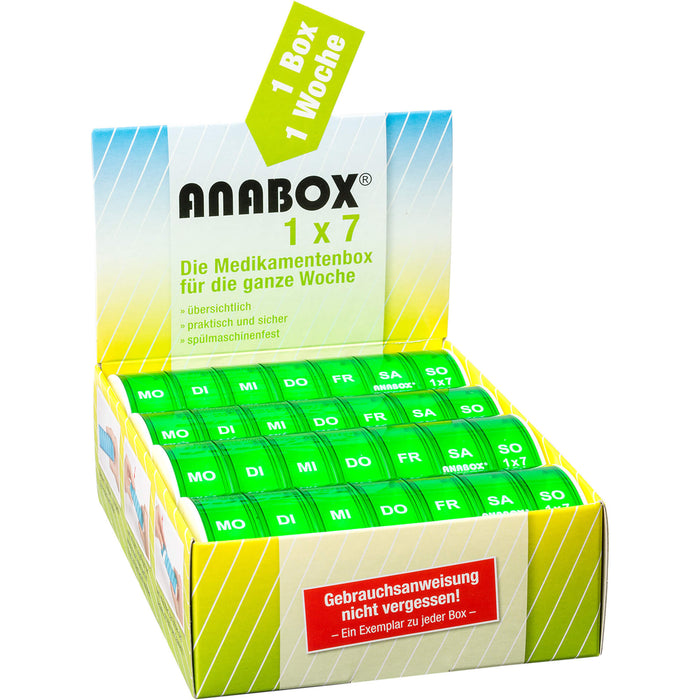 ANABOX 1x7 GRÜN, 1 pc petite boîte