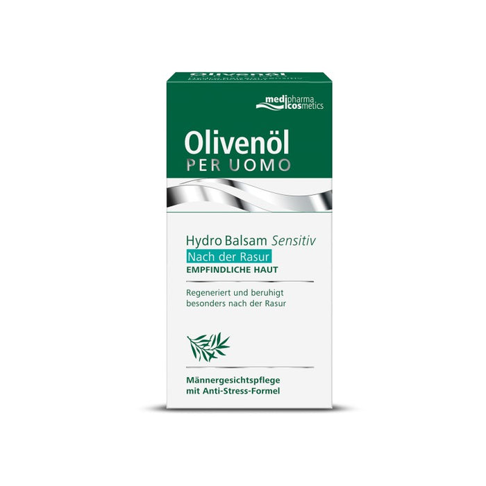 Olivenöl Per Uomo Hydro Balsam sensitiv, 50 ml Creme