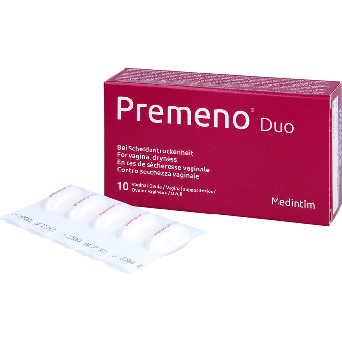 Premeno Duo Vaginalovula, 10 pc Suppositoires