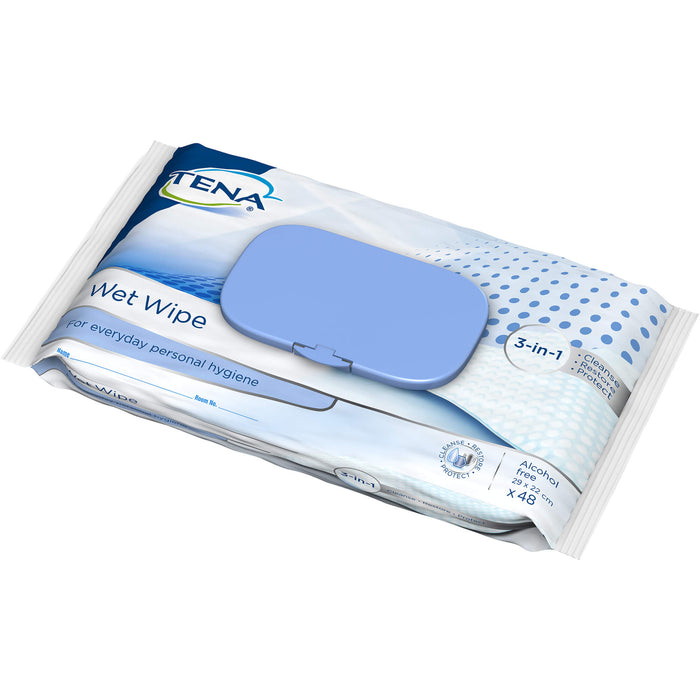 TENA Wet Wipe 3-in-1, 48 St. Tücher