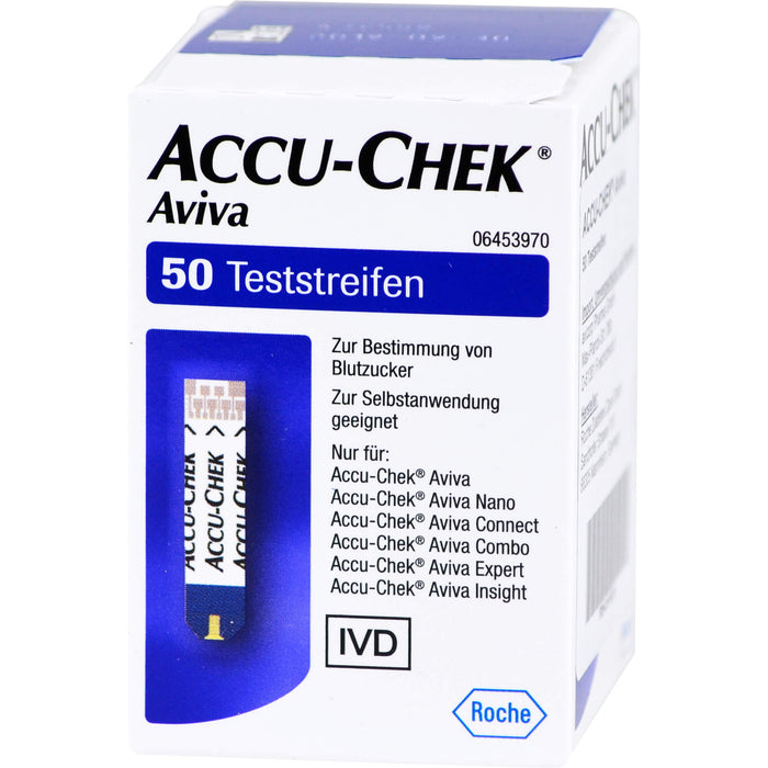 Accu-Chek Aviva Blutzucker Teststreifen, 50 St. Teststreifen