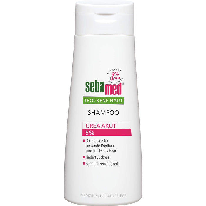 sebamed Trockene Haut 5% Urea Akut Shampoo, 200 ml Shampoing