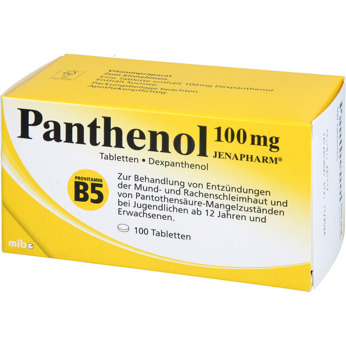 Panthenol 100 mg JENAPHARM Tabletten, 100 St. Tabletten