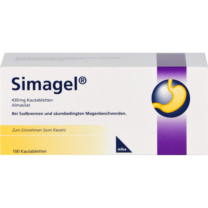 Simagel 430 mg Kautabletten, 100 St KTA