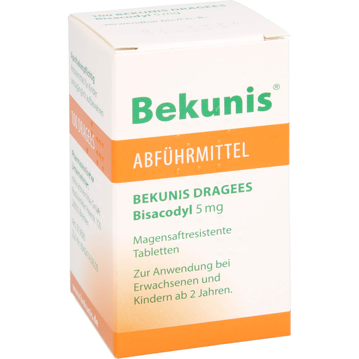 Bekunis Dragees Bisacodyl 5 mg Abführmittel, 100 St. Tabletten