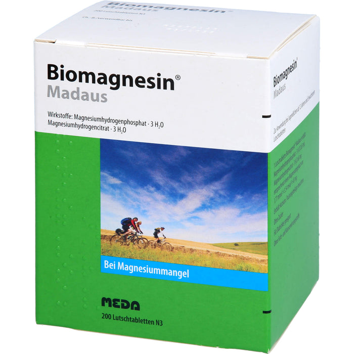 Biomagnesin Madaus Lutschtabletten bei Magnesiummangel, 200 St. Tabletten