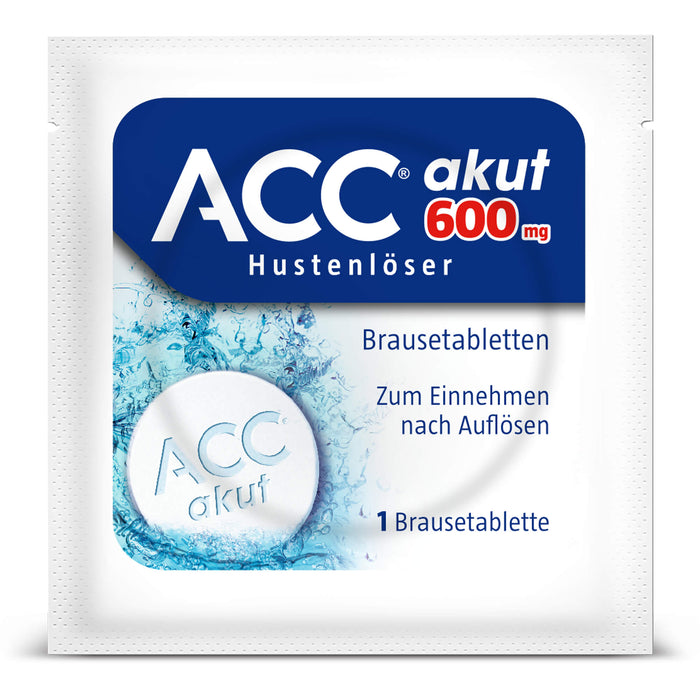 ACC akut 600 mg Hustenlöser Brausetabletten, 10 pc Tablettes