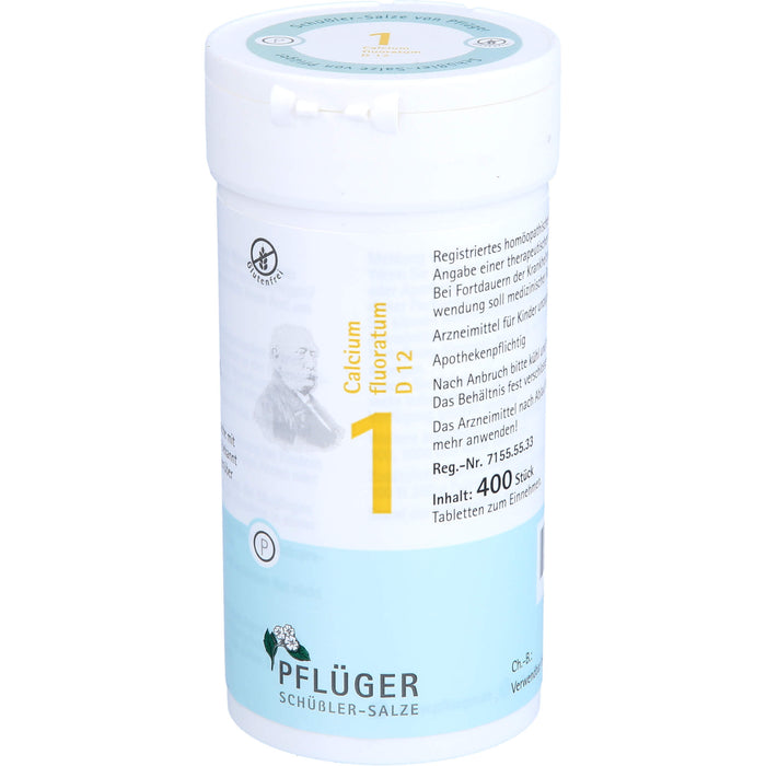 PFLÜGER Biochemie 1 Calcium fluoratum D 12 Tabletten, 400 pc Tablettes