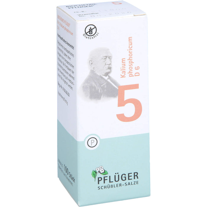 Pflüger Biochemie Nr.5 Kalium phosphoricum D6 Tabletten, 100 St. Tabletten