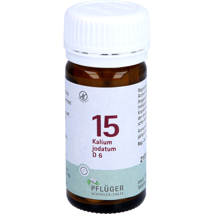 PFLÜGER Biochemie 15 Kalium jodatum D 6 Tabletten, 100 pc Tablettes