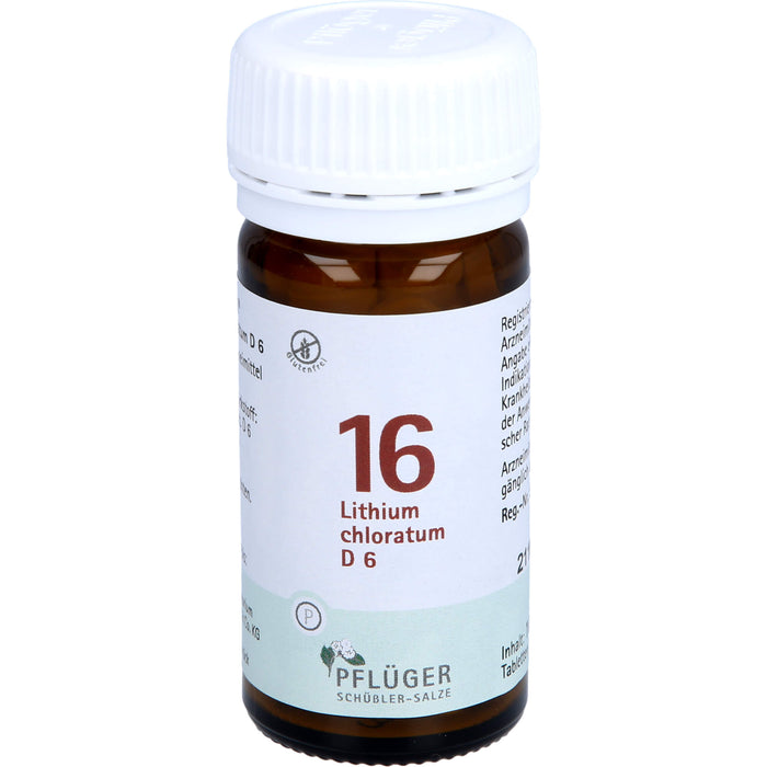 PFLÜGER Biochemie 16 Lithium chloratum D6 Tabletten, 100 St. Tabletten