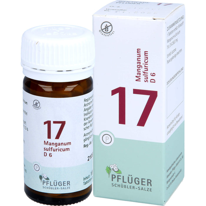 Pflüger Biochemie Nr.17 Manganum sulfuricum D6 Tabletten, 100 St. Tabletten