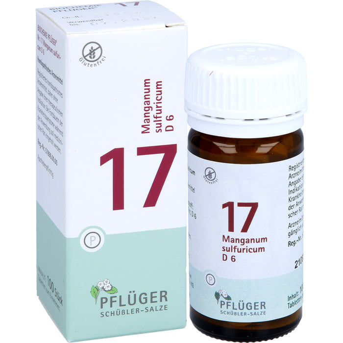 Pflüger Biochemie Nr.17 Manganum sulfuricum D6 Tabletten, 100 St. Tabletten