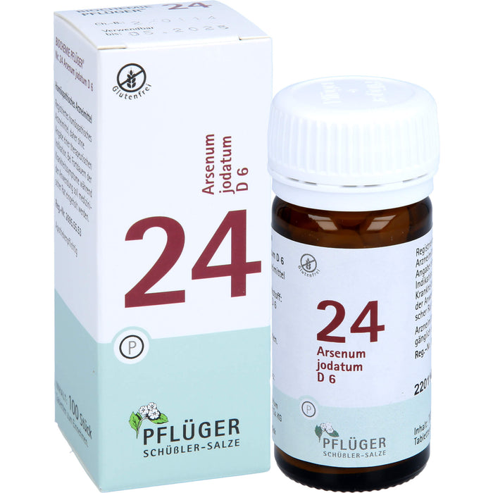 PFLÜGER Biochemie 24 Arsenum jodatum D6 Tabletten, 100 St. Tabletten