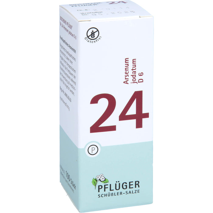 PFLÜGER Biochemie 24 Arsenum jodatum D6 Tabletten, 100 pcs. Tablets