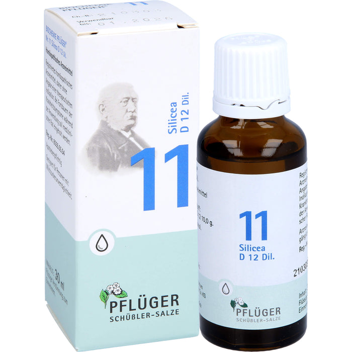 Biochemie Nr.11 Silicea D12 Pflüger Dil., 30 ml TRO