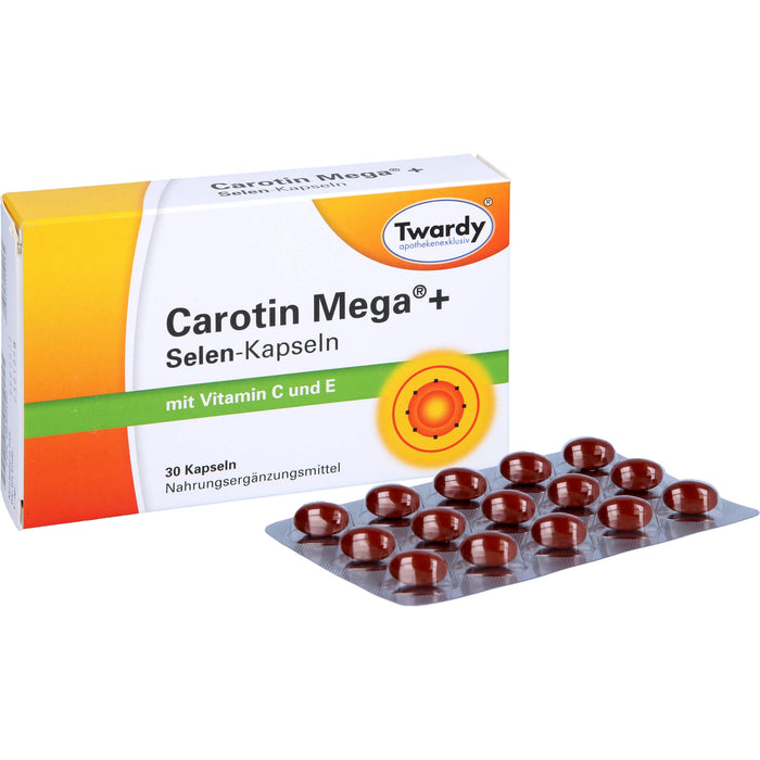 Twardy Carotin Mega + Selen-Kapseln, 30 St. Kapseln