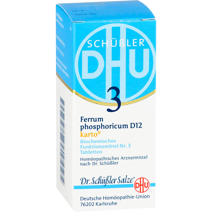 DHU Schüßler-Salz Nr. 3 Ferrum phosphoricum D12 Tabletten karto, 200 St. Tabletten