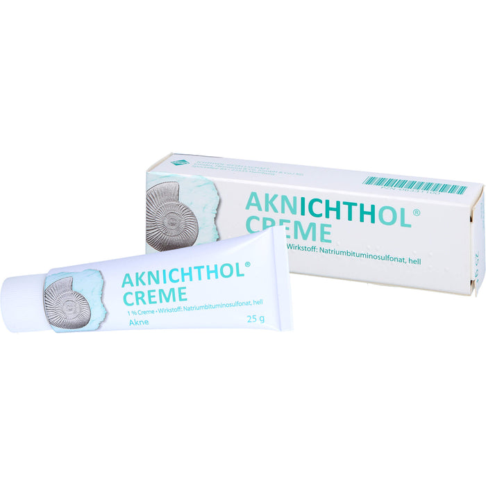 Aknichthol Creme 1% bei Akne, hautgetönt, 25 g Cream