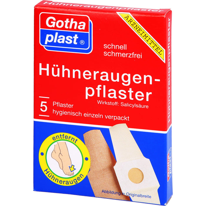 GothaPlast Hühneraugenpflaster 2 cm x 6 cm, 5 pcs. Patch