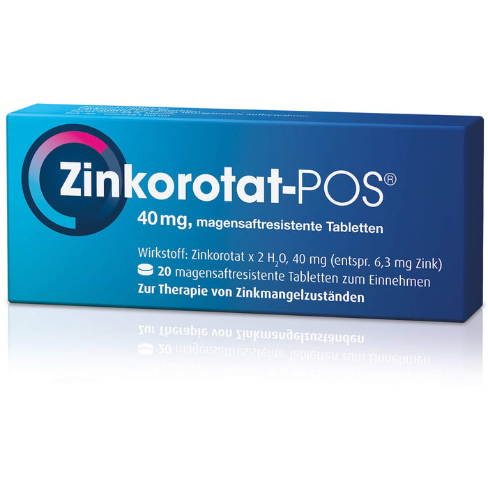 Zinkorotat - POS 40 mg Tabletten, 20 pcs. Tablets