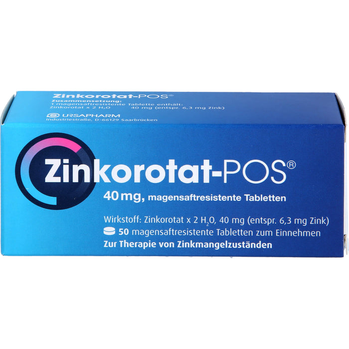 Zinkorotat - POS 40 mg Tabletten, 50 St. Tabletten