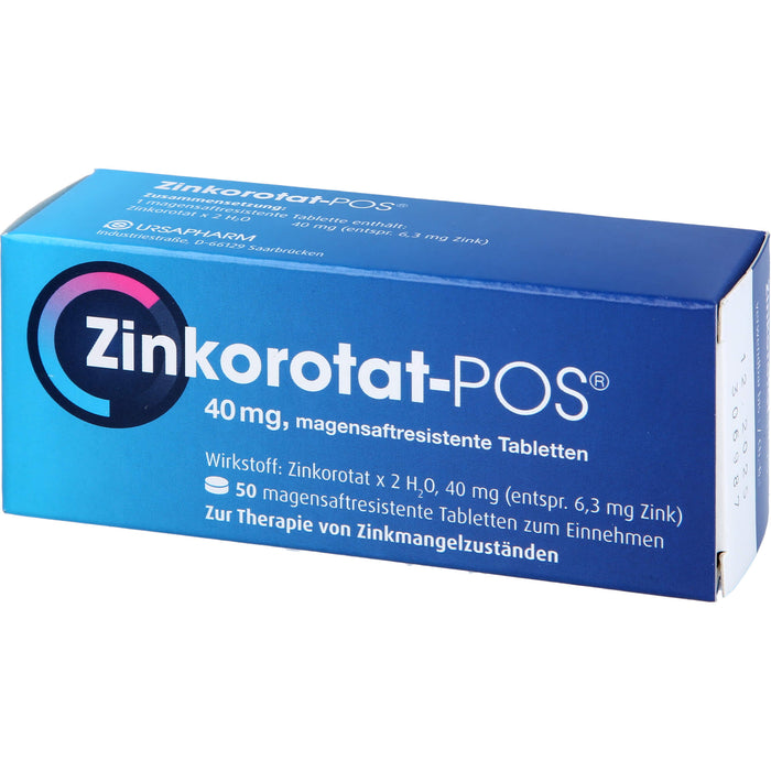 Zinkorotat - POS 40 mg Tabletten, 50 pc Tablettes