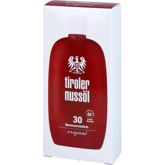 Tiroler Nussöl Original Sonnenmilch wasserfest LSF 30, 150 ml Crème