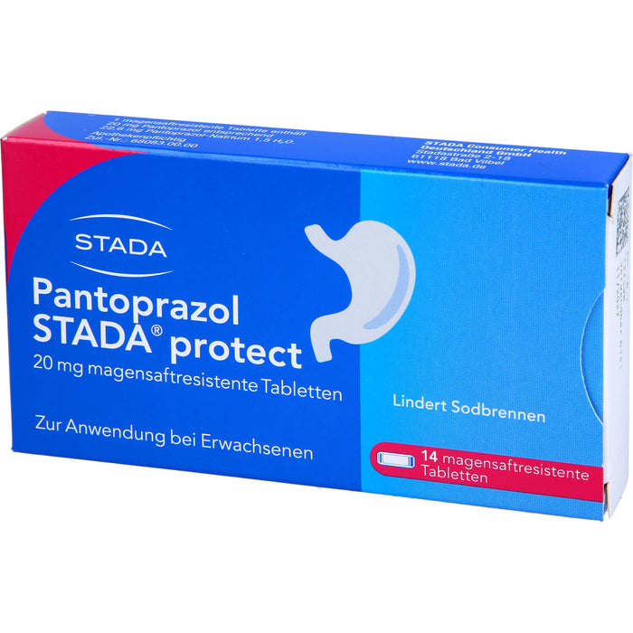 Pantoprazol STADA protect 20 mg Tabletten bei Sodbrennen, 14 St. Tabletten