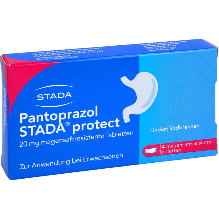 Pantoprazol STADA protect 20 mg Tabletten bei Sodbrennen, 14 pc Tablettes