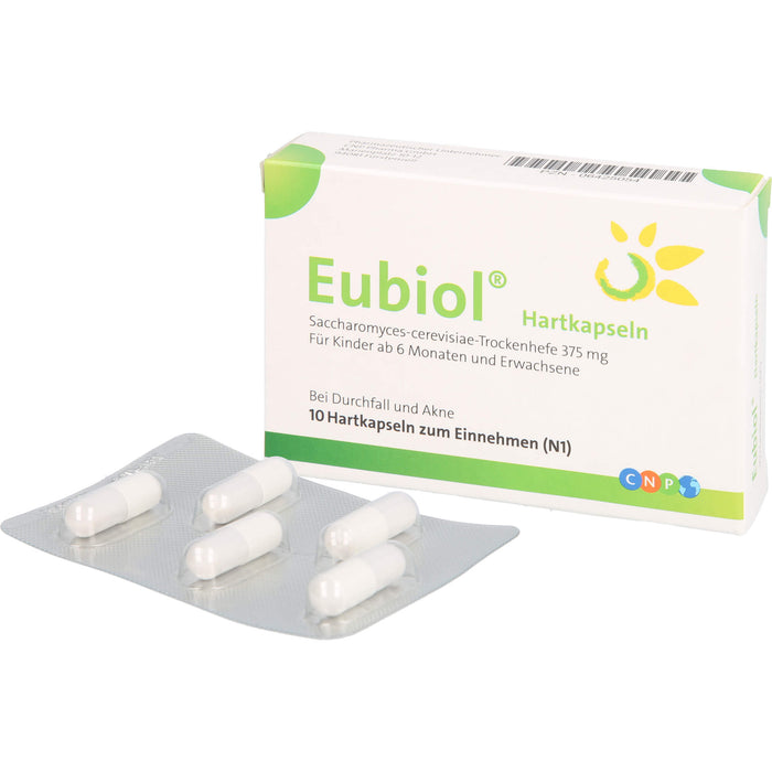 Eubiol Hartkapseln bei Durchfall und Akne, 10 pc Capsules