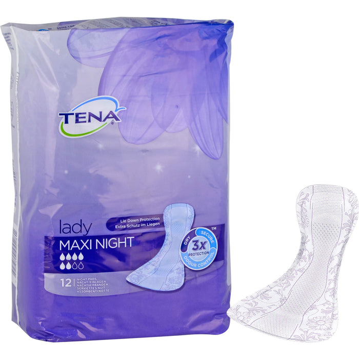 Tena Lady Maxi Night, 12 pcs. Insoles