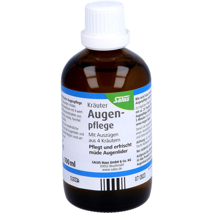 Salus Augenpflege mit 4 Kräuterauszügen pflegt und erfrischt müde Augenlider, 100 ml Solution