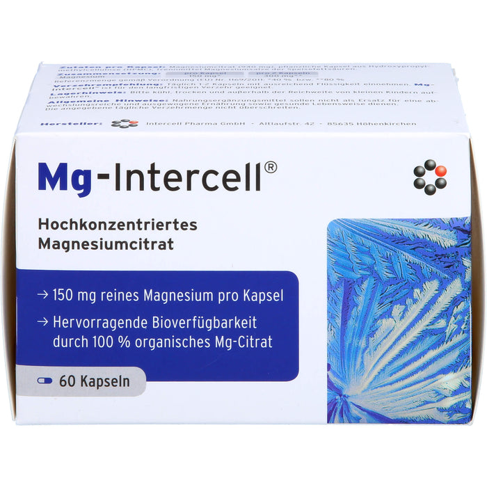 Mg-Intercell Kapseln zur Unterstützung bei Magnesiummangel, 60 St. Kapseln